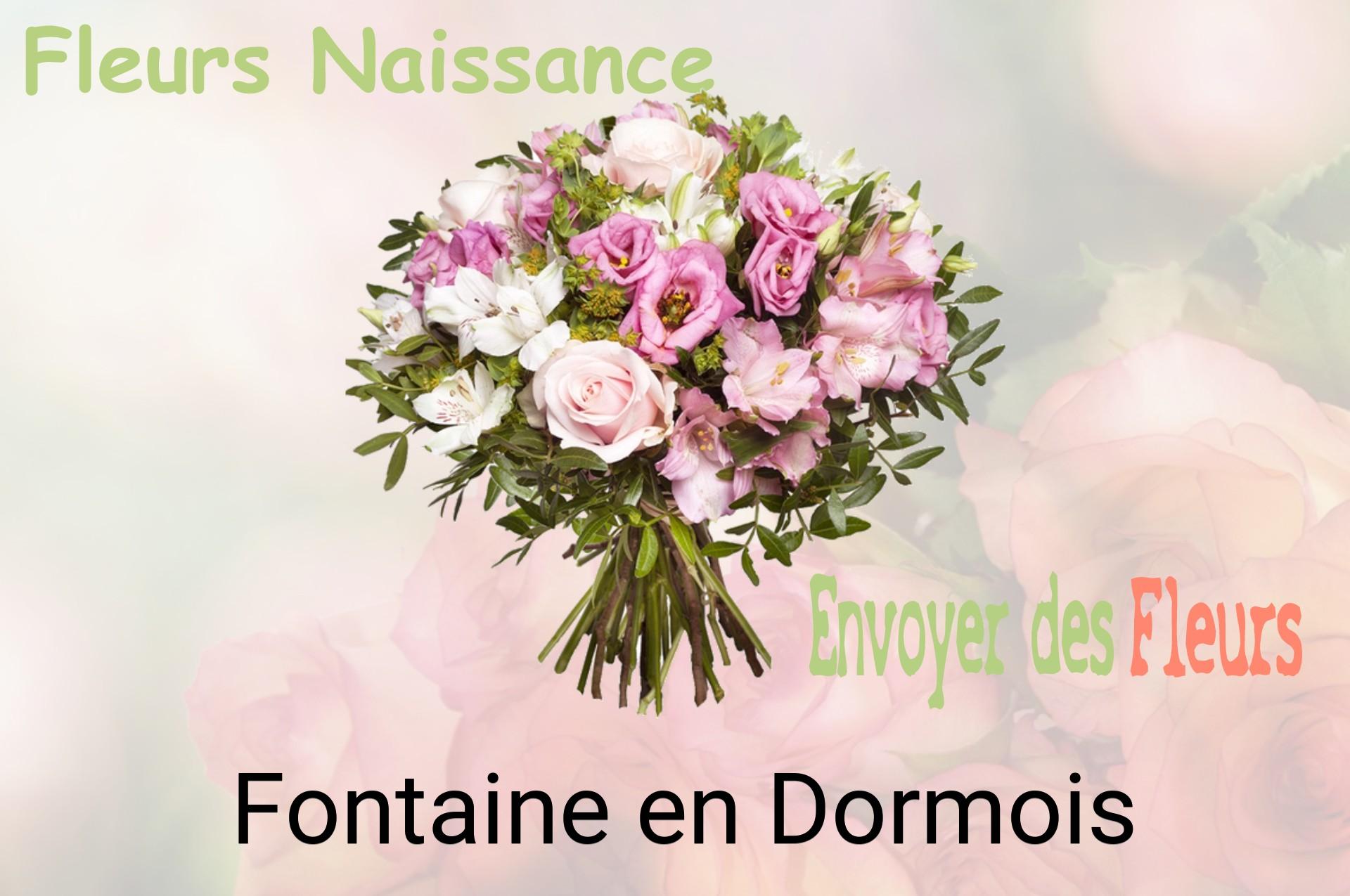 Bouquet de fleurs de naissance livré à Fontaine-en-Dormois